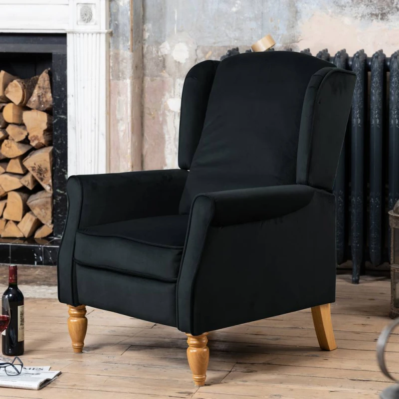 Image of Artemis Home Barksdale Recliner Armchair in Black Unisex
