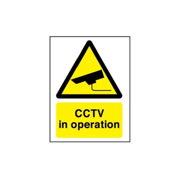 Image of CCTV in Operation Vinyl Warning Sign - 148 X 210MM