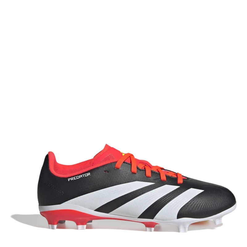Image of adidas Predator 24 League Junior Firm Ground Boots Black/White/Red male 4.5 (37.3)