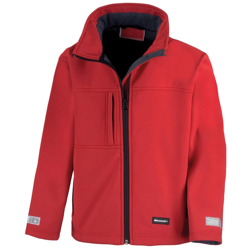 Image of Result Waterproof Classic Softshell 3 Layer Jacket in Red Size: Small Red Unisex S