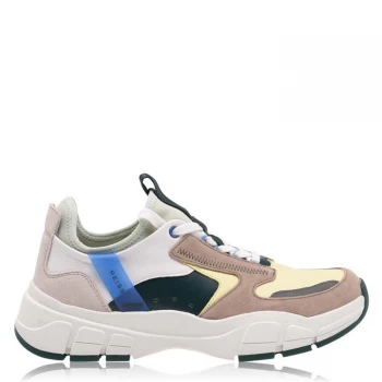 Image of Reiss Liam Monster Trainers - Grey/Yellow