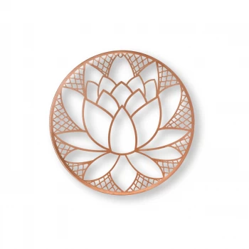 Image of Art for the Home Lotus Blossom Metal Wall Art