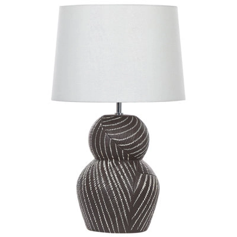 Image of Beliani Table Lamp Guapore Ceramic Black