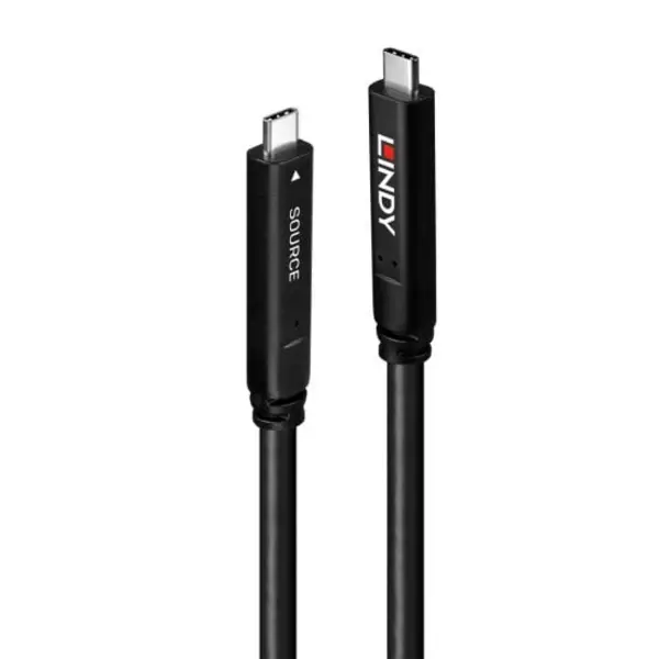 Image of Lindy 8m USB 3.2 Gen 1 & DP 1.4 Type C Hybrid Cable