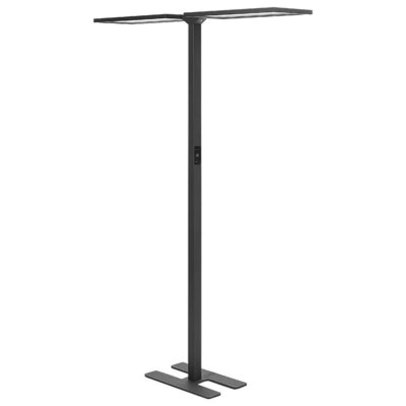 Image of Beliani LED Floor Lamp Sculptor With Motion Sensor Metal Black