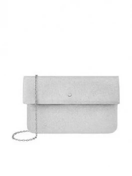 Image of Accessorize Foldover Clutch - Silver