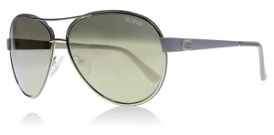 Image of Guess GU7443 Sunglasses Pale Gold / Beige / Smoke Gold 57C 60mm