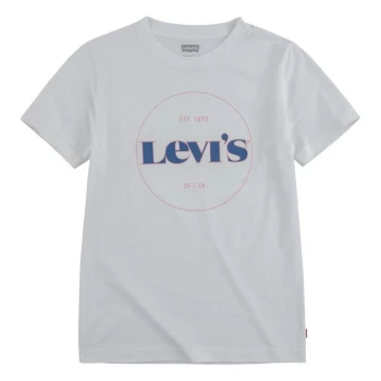Image of Levis Short Sleeve Graphic T Shirt - White
