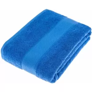 Image of HOMESCAPES Turkish Cotton Royal Blue Bath Sheet - Royal Blue