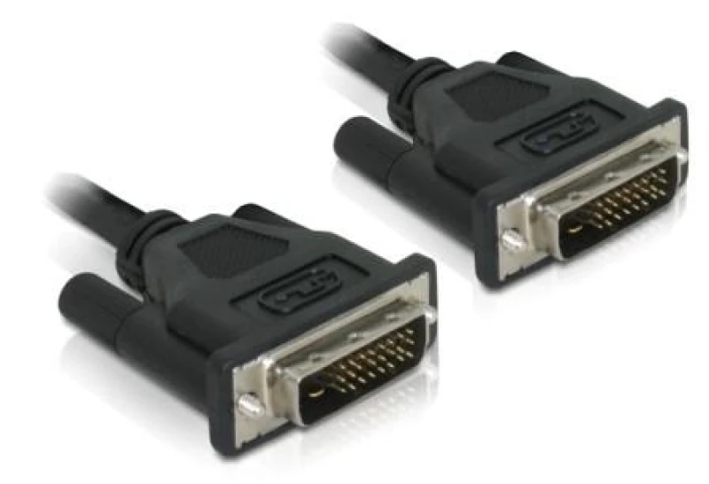 Image of DeLOCK DVI 24+1 Cable 0.5m male/male DVI cable DVI-D Black