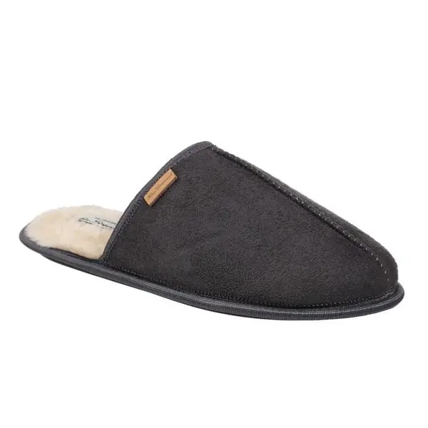 Image of Ben Sherman Country Club Mule Slippers - Grey 7
