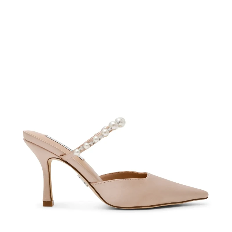 Image of Steve Madden Womens heeled mules Steve Madden Brecki-P Beige Female 38