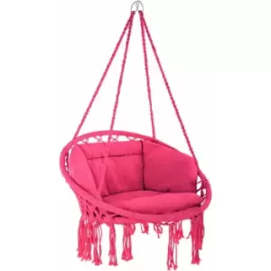 Image of Hanging chair Grazia - garden swing seat, hanging egg chair, garden swing chair - pink - pink