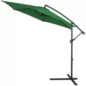 Image of Cantilever Parasol Green 3.3m Crank & Tilt