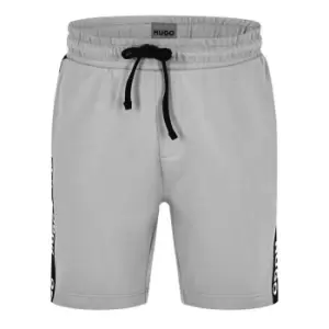 Image of Hugo Logo Tape Pyjama Shorts - Grey