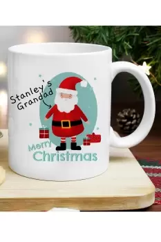 Image of Personalised Mr Claus Christmas Mug - White - Ceramic