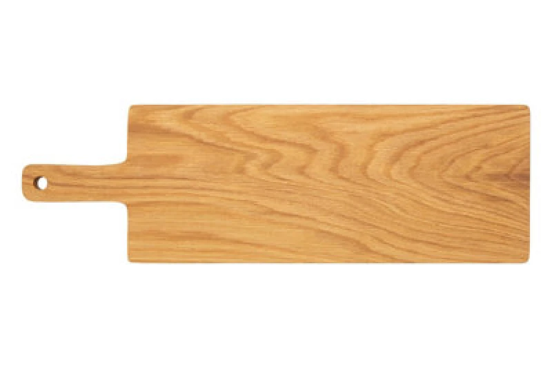 Image of Premier Housewares Rectangular Chopping Board With Handle, Thick and Durable Cutting Board for Kitchen Worktops, Chop Board Natural