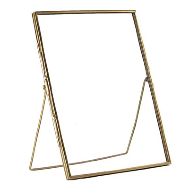 Image of Nicola Spring Standing Metal Photo Frame - 8" X 10" - Rose Gold