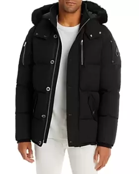 Image of Moose Knuckles Shearling Trim Hooded Parka