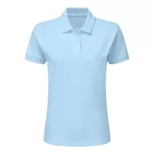 Image of SG Kids/Childrens Polycotton Short Sleeve Polo Shirt (7-8) (Sky Blue)