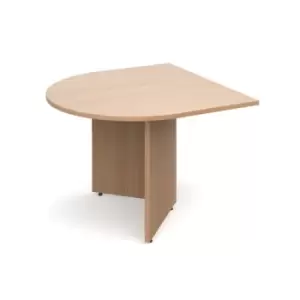 Image of Arrow head leg radial extension table 1000mm x 1000mm - beech