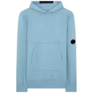 Image of CP COMPANY Heavyweight Micro Lens Oth Hoodie - Blue