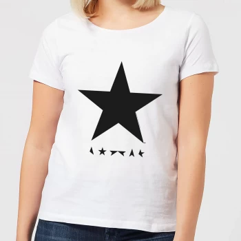 Image of David Bowie Star Womens T-Shirt - White - 4XL
