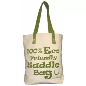 Image of Moorland Rider Horsey Girl Shopper Bag (38cm x 40cm x 10cm) (Green)