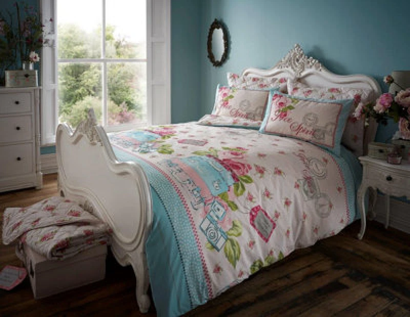 Image of Smart Living Smart Living Polycotton Printed Free Spirit Duvet Cover with Pillowcase Set Size: Single Multi Single Unisex 5051346093930