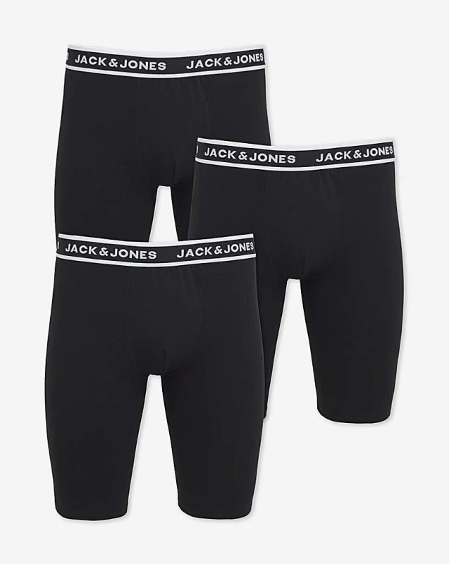 Image of jack & jones Jack & Jones Boxers 3 Pack - Black Multi - JACK & JONES - Size: 5XL Black Multi Male 5XL LM11706