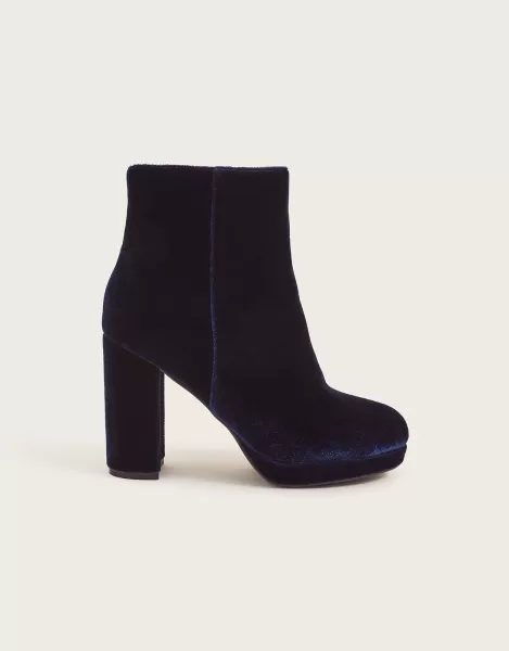 Image of Velvet Platform Boots