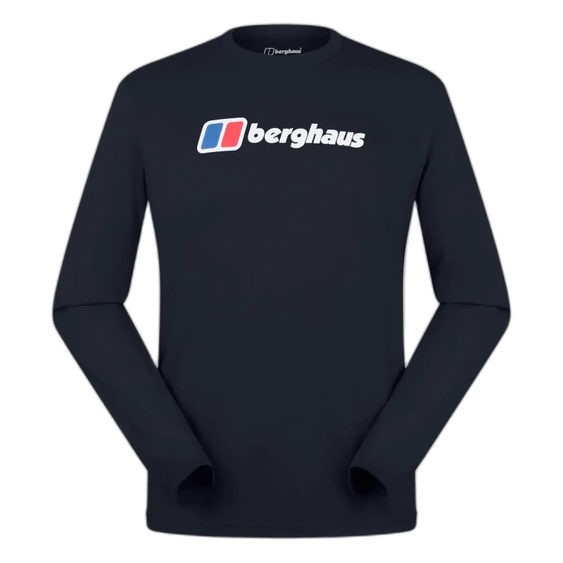 Image of Long sleeve T-Shirt with large logo Berghaus Noir Male L