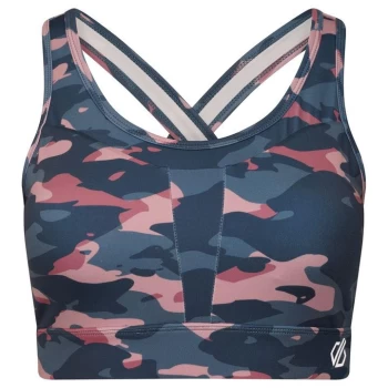 Image of Dare 2b Laura Whitmore Mantra Sports Bra - PwderPnkCamo