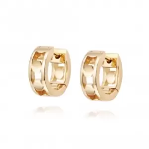 Image of Stevie Huggie Hoop 18ct Gold Plate Earrings HUG09_GP