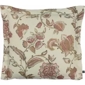 Image of Prestigious Textiles Kenwood Floral Print Cushion Cover, Woodrose, 50 x 50 Cm
