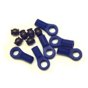 Image of Fastrax Rose Joints (6) Blue W/Balls