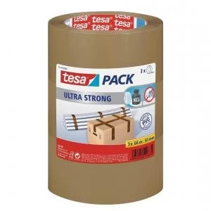Image of tesa Ultra Strong Tape Brn 50mmx66M Pack 6 34721TE