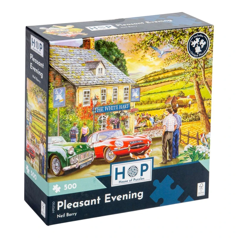 Image of The House Of Puzzles Pleasant Evening 500 Piece Jigsaw Puzzle Multicolor Unisex 500 Piece