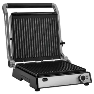 Image of HOMCOM 800-137V70 2000W Health Grill And Panini Press With Flat Open Non Stick Drip Tray - Black