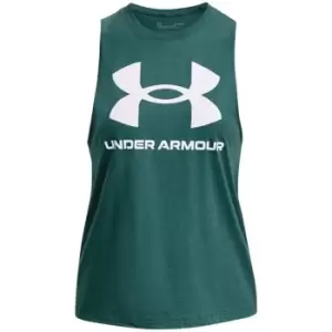 Image of Under Armour Armour Sportstyle Graphic Tank - Green