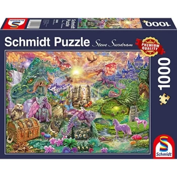 Image of Enchanted Dragon Land Jigsaw Puzzle - 1000 Pieces