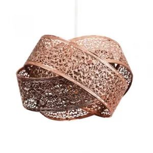 Image of Hacienda Intertwined Pendant Shade in Copper