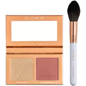 Image of Sigma Beauty Glisten + Glow Cheek Duo Blush with Illuminator with Brush 128,2 g