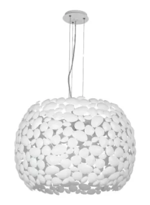Image of DIONISO 5 Light Pendant Ceiling Light White 65x40.5cm