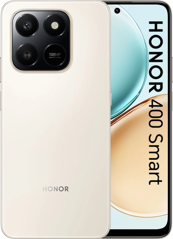 Image of Honor Honor 400 SMART 17.2cm (6.77") Dual SIM MagicOS 9.0 4G 6GB 128GB 6500 mAh Gold 5109CAHG