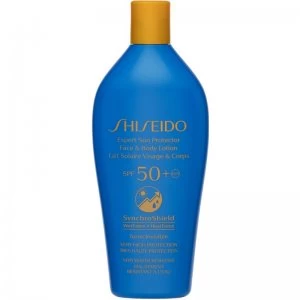 Image of Shiseido Sun Care Expert Sun Protector Face & Body Lotion Sunscreen SPF 50+ 300ml