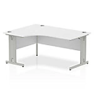 Image of Impulse Cable Managed 1600 Left Hand Crescent Desk White