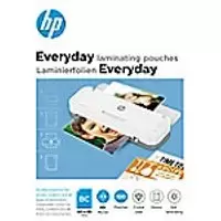 Image of HP Everyday Laminating Pouch Business Card & Credit Card Glossy 80 microns (2 x 80) Transparent Pack of 100