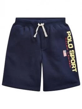 Image of Ralph Lauren Boys Polo Sport Shorts - Navy