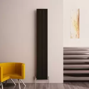 Image of Monza Vertical Single Aluminium Radiator 1800x280 3238 BTUs Textured Black